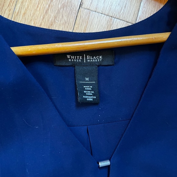 WHBM Cami Blouse Blue Size Medium - Picture 2 of 6